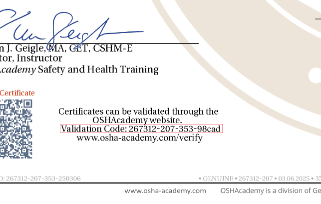 Certificate Sample
